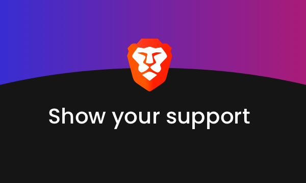 Support me with Brave