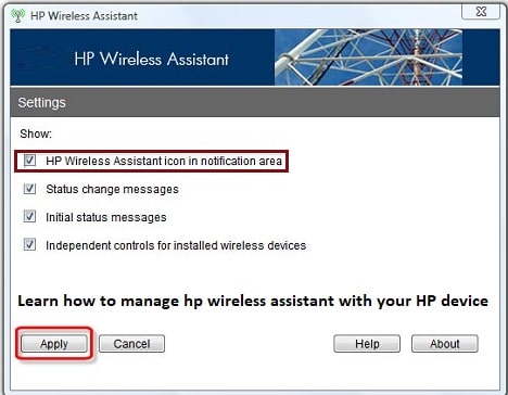 Learn how to manage hp wireless assistant with your HP device