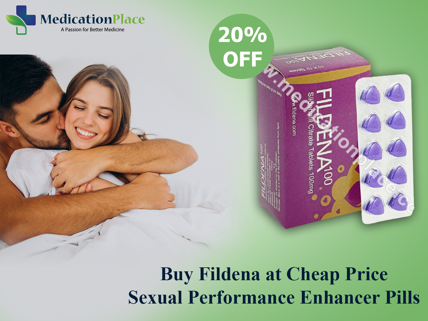 Buy Fildena at Cheap Price | Sexual Performance Enhancer Pills - Medication Place