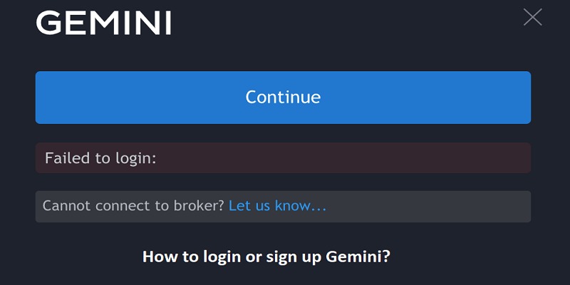 How to login or sign up Gemini? | Fix Gemini login problems