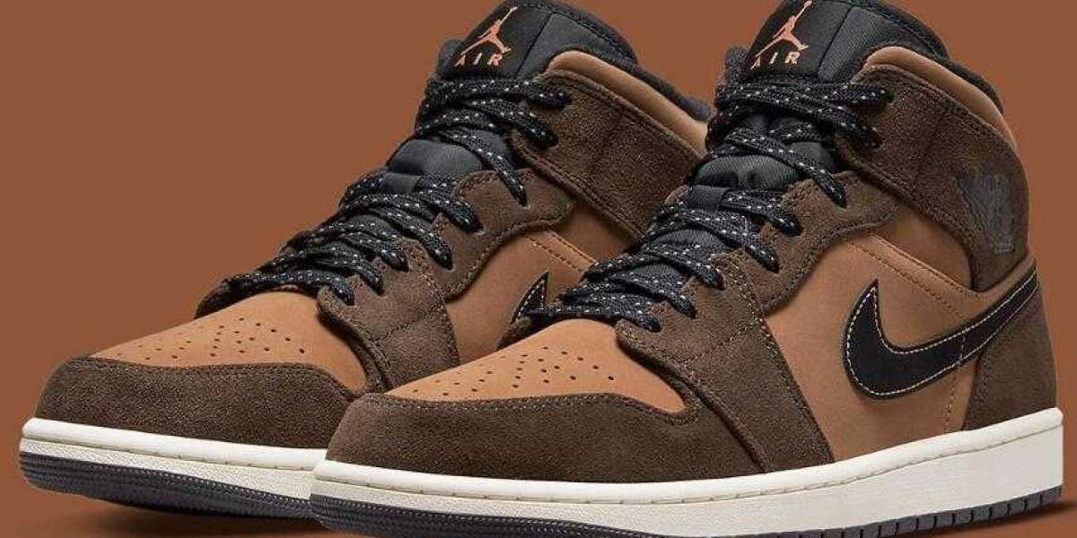 2021 Air Jordan 1 Mid Coming With Earthy Brown Color Scheme