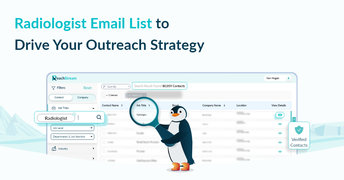 Radiologist Email List | 80K+ Valid Mailing Contacts