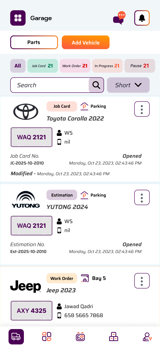 Garage Management System | Auto Garage Software by Sianty